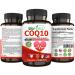 CoQ10 Coenzyme Q10 100mg Supplement - Rapid Release Fast Absorption - Immune Heart Energy Antioxidant (120caps)