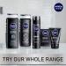 NIVEA MEN Deep Clean Shave Gel - 3 Pack, 7 oz Cans with Natural Charcoal - Buy Online on GoSupps.com