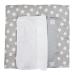 Tuptam Changing Pad with 2 Terry Trains - Gray Large White Stars 65x75 cm - Ideal for Baby Comfort & International Shipping - Buy Online on GoSupps.com