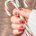 288 Short Square Christmas Fake Nails Set - Glossy Press On Acrylic Nails with Snowflake Pattern - Delicate Style Full Cover Artificial Nails - Buy Online on GoSupps.com