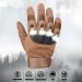 Xnuoyo Rubber Gloves - Hard Ankle Touchscreen Full & Half Finger Protective Gloves for Motorcycle Bicycle Hunting Climbing Camping - Brown - Buy Online on GoSupps.com