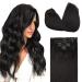 Doores clip in extensions real hair natural black 35cm 14 inch 7 pieces 120g remy human clips in hair extension straight smooth natural real hair extensions 35cm-12m-12m-12m-12m-12m-12m