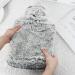 Findir Hot Water Bottle with Soft Fluffy Gray Cover - 2L Cuddly Rubber Heating Bottle for Pain Relief | Perfect for Adults & Children - Buy Online on GoSupps.com