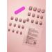 24pcs Purple Pearl Floral Coffin Fake Nail Pearl Floral 3D Press on Nails Purple Floral Nails Luxurious Nails Acrylic Nails Fake Nails For Women Girls - Buy Online on GoSupps.com