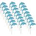 Trelsan 24 Piece Dolphin Cupcake Toppers - Blue Glitter Cupcake Toppers - Baby Shower - Birthday Party Sea Creature Themed Cake Toppers - Buy Online on GoSupps.com