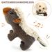 Iokheira Squeaking Dog Toys for Large Dogs | Cuddly Crinkle Toys for Puppies & Medium Dogs | Beige Brown Honeydachs - Buy Online on GoSupps.com