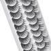 Clear Band Russian Volume Fluffy Strip Lashes 10 Pairs Naturally Wispy D Curly False Eyelashes | Htal05 - International Shipping - Buy Online on GoSupps.com