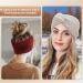 PROPOG Head Bands Adult Women Ear Muffs Women Girl Knitted Winter Headbands for Women's Hair Crochet Head Warmers Comfy Soft Ear Warmer Headband Cable Knit Head Band Warm Winter Gifts Red Beige Gray Black - Buy Online on GoSupps.com