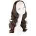 Bombshell Hair Extensions 3/4 Half Head Hair Piece 24 inches Heat Resistant Synthetic Long Curly Thick Wig (M04 DARK BROWN) - Buy Online on GoSupps.com