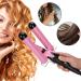 Professional Hair Curler - 3 Barrel Curling Iron Wand | 32mm Dual Voltage Ceramic Waver for Instant Curls | Crimping Tool for Long & Short Hair - Fast Heat Up US Plug - Buy Online on GoSupps.com