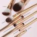 Delbar Gold Makeup Brushes Set | 8pc Full Face with Travel Bag | Professional Cruelty-Free | Lady of Eshgh - Buy Online on GoSupps.com