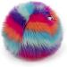 GoDog Large Furballz Plush Pet Toy - Chew-Resistant & Durable Squeaker for Dogs & Puppies - Cool Rainbow Design - Multiple Styles & Sizes - Buy Online on GoSupps.com