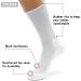 MONFOOT Solid White Crew Socks 8 Pack - Men's and Women's Athletic Cushioned Socks (Medium) - Buy Online on GoSupps.com