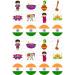 24 edible PRE CUT India style kids childrens party decorations Wafer Paper Cupcake Fairy Cake Toppers - Buy Online on GoSupps.com