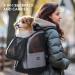 Navaris 2-in-1 Convertible Carrier and Cat or Dog Backpack - Hand Carry or Wear Front or Back - Up to 10 kg (22 lbs) - 30 x 30 x 46 cm (11.8" x 11.8" x 18.1") - Buy Online on GoSupps.com