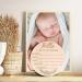 Ouligay Milestone Cards for Babies | Wooden Birth Announcement & Hello World Signs - Perfect for Hospital Photo Props - Buy Online on GoSupps.com