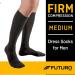 Shop FUTURO Men's Dress Socks - Medium Black Compression (20-30 mm/Hg) - Perfect International Shipping - Buy Online on GoSupps.com