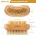 Double-Sided Nail Brush | Natural Wood Bristle Hand Washing Brush for Manicure & Pedicure | Ideal for Men Women & Girls - Buy Online on GoSupps.com