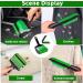 Vibbang 2Piece Set Reusable Sticky Lint Roller - Pet Hair Remover for Clothes, Carseats, Carpet & Furniture - Washable Silicone Stick It Roller - Green - Buy Online on GoSupps.com
