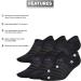 adidas Men's Superlite No Show Socks - 6 Pack, Black/Night Grey, Large US - Buy Online on GoSupps.com