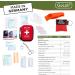 Golab Outdoor First Aid Set for Hiking & Biking - DIN 13167 Kit with Signal Pipe & Ventilation Mask - Made in Germany - Buy Online on GoSupps.com