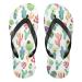 Mnsruu Tropical Cactus Flower Flip Flops Home Hotel Spa Bedroom Travel M for Men Women