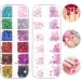 2 Boxes 3D Nail Art Charms Valentine Love Heart Nail Art Charms Nail Rhinestone for DIY Nail Art Manicure Cellphone Decoration - Buy Online on GoSupps.com