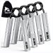 Oblitor Hand Trainer forearm Trainer 4 OR 6 Pack (22.5-157.5kg) Metal finger trainer Griffpower Trainer slipproof trainer Trainer Handle-powered for hand muscle training and hand rehabilitation exercises silver 4 pack