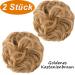 Jjstar 2-Piece Hair Part with Rubber Band | Dutt Hair Tie & Extensions for Messy Bun | Golden Chestnut Brown | Perfect for Women & Girls - Buy Online on GoSupps.com