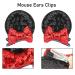 Mickey Mouse Ears Minnie Sequin Hair Clips - Set of 4 | Hair Accessories for Women, Girls, Kids | Pink Red | Mommy approved! - Buy Online on GoSupps.com