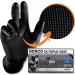 NOCOB Black Nitrile Disposable Gloves - (Raised Diamond Texture Grip) 6 Mil Thickness Latex and Powder Free (XL 50 count) - Buy Online on GoSupps.com