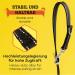 Vitazoo Black Reflective Dog Leash 2m | Adjustable & Durable for Large Dogs | 3 Lengths | Double Leash Design - Buy Online on GoSupps.com