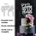 Bling Crystal Cheers to 10 Years Cake Topper - Best Keepsake 10th Birthday Or Anniversary Decor Party Decorations Silver - Buy Online on GoSupps.com