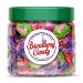 Broadway Candy Sweets Jar 450g - Dubble Bubble 3 Flavour Twist Bubble Gum Jar - Flavourful Bubble Gum Chewing Gum Bulk - Easy to Blow Bubbles - Approximately 60 Pieces