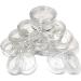12 Small Clear Round Travel Sample Jar Pots 5ml Empty Plastic Cosmetic Jars with lids Clear Round Mini Portable Cosmetic Containers for Creams Lotion Eye Shadow Makeup Glitter Storage - Buy Online on GoSupps.com