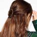 Oblique Unique Metal Hair Clip for Women & Girls - Stylish Gold or Silver Round Hair Accessory - Buy Online on GoSupps.com
