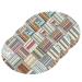 3-Pack Cleaning Kitchen Sponges Oval Modern Colors Stripe Kitchen Cellulose Dishwashing Wood Pulp Cotton