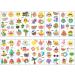 10 Sheets Summer Glitter Fruit Party Temporary Tattoos for Kids Cartoon Fruits Ocean Pattern Watermelon Pineapple Flamingos Tattoos Sticker Waterproof Body Stickers Favors for Makeup 2 - Buy Online on GoSupps.com