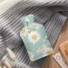 White Flowers Hot Water Bottle with Plush Cover - Hand Warmer for Adults & Children | 26.5x15.3cm - Ideal for Comfort & Warmth - Buy Online on GoSupps.com