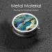 Shop Azurite Teal & Gold Foil Marble Round Pill Box - Lightweight Moisture-Proof Portable for Medications & Fish Oil | International Shipping - Buy Online on GoSupps.com