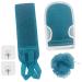 Exfoliating Back Scrubber  Exfoliating Glove and Bath Sponge Set for Shower  Bath Exfoliating Body Scrubber for Men and Women Can Deep Clean Your Body (31.5    Green)