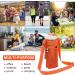 Tainehs Water Bottle Holder with Adjustable Shoulder Strap - Beach Bottle Bag for Sports, Gym, Hiking - Black/Navy Blue - Buy Online on GoSupps.com