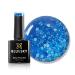 Bluesky Gel Nail Polish 10ml Glitter Neon 03 Blue Glitter Gel Nail Polish for 21 Day Manicure Professional Salon & Home Use Requires Curing Under LED UV Nail Lamp