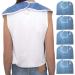 Virtcooy Terry Cloth Bibs 5 Pieces for Elderly Men | Clothing Protector for Adult Bibs Cloth for Eating Reusable Washable Bibs for Elderly Disabled Blue 1 - Buy Online on GoSupps.com