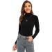 YepClick Women's Long Sleeve Turtleneck T-Shirt - Black, Medium | Lightweight & Cozy Base Layer Top - Buy Online on GoSupps.com