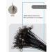 Facikono Steel Leaders Fishing Saltwater Wire with Swivels and Snaps - 60PCS, 12in Black - Buy Online on GoSupps.com