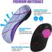 Medium Size Orthotic Insoles for Plantar Fasciitis & High Arch Support - Purple - Men's 6.5-8 - Relieve Foot Pain & Over-Pronation - Buy Online on GoSupps.com