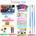20 Color Face Paint Kit for Kids with Hair Chalk, Stencils, and Brushes - Safe, Washable Body Paint for Halloween and Cosplay - Buy Online on GoSupps.com