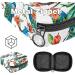 Beautiful Green Storage Bags for Women's Bandages - Peacock Tree Motif Large Menstrual Cup Pocket with Zipper Perfect for Pads Panty Liners and Tampons - Multi-Colored - Buy Online on GoSupps.com