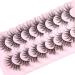 Buy Wispy Mink Cat Eye Lashes - 21mm Natural Fluffy Strip Lashes (9 Pairs) | Josiezoey Pesta as Postizas Naturales for a Fairy Look - Buy Online on GoSupps.com